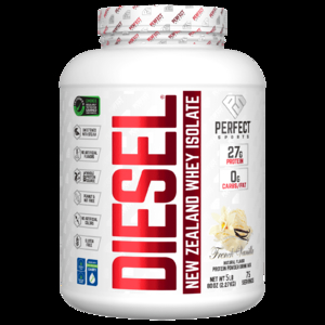 PERFECT Sports, Diesel, изолят новозеландской сыворотки, французская ваниль, 2,27 кг (5 фунтов)