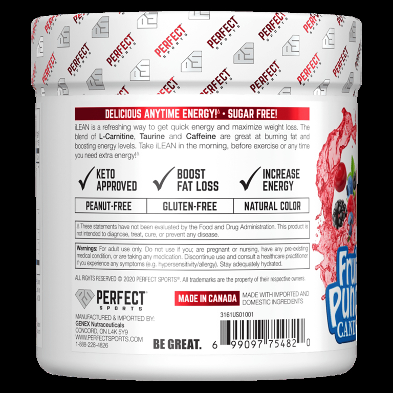 PERFECT Sports, iLean, конфеты с фруктовым пуншем, 150 г (5,3 унции)