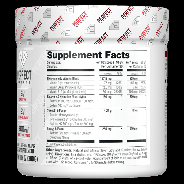 PERFECT Sports, iPrep, Advanced Pre-Workout, фруктовый пунш, 300 г (10,6 унции)