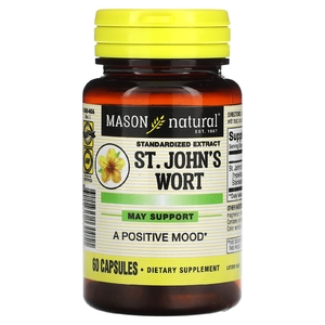 Mason Natural, Стандартизированный экстракт, зверобой, 60 капсул (Товар снят с продажи) 