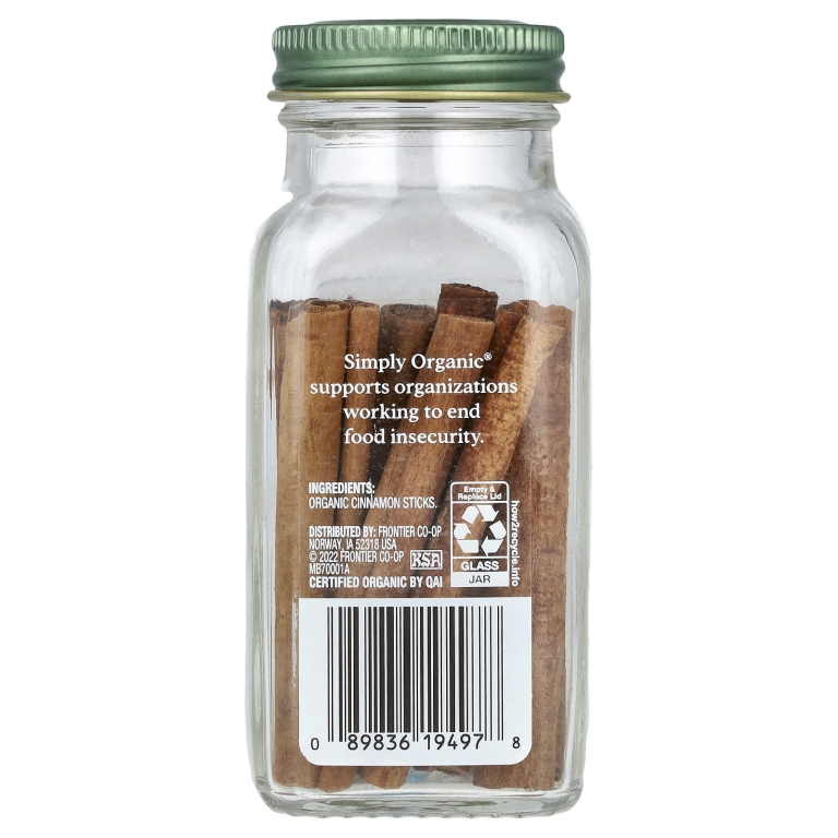 Simply Organic, палочки корицы, 32 г (1,13 унции)