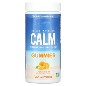 Natural Vitality, CALM, добавка с магнием, апельсин, 83 мг, 120 жевательных таблеток