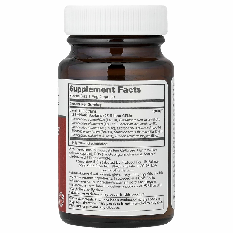 Protocol for Life Balance, ProtoDophilus™, 25 млрд, 50 растительных капсул