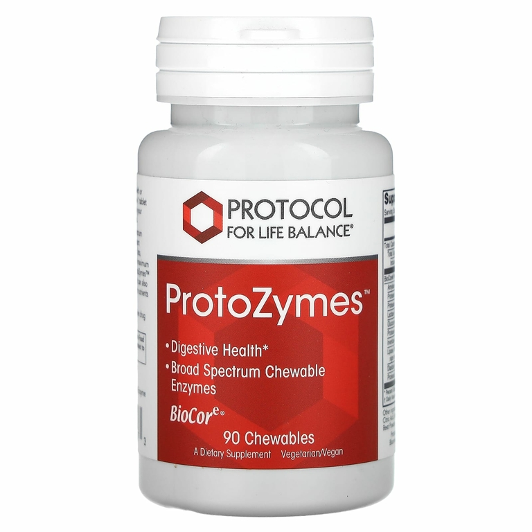 Protocol for Life Balance, ProtoZymes, 90 жевательных таблеток