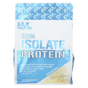 EVLution Nutrition, 100% изолят протеина, без добавок, 454 г (1 фунт)