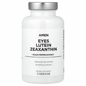 Codeage, Amen, Eyes, лютеин, зеаксантин и экстракт черного перца, 90 растительных капсул