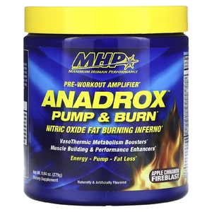 MHP, Anadrox Pump & Burn, предтренировочный усилитель, яблочно-коричный крем, 279 г (9,84 унции)