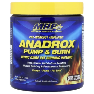 MHP, Anadrox™  Pump & Burn, предтренировочный усилитель, яблоко и корица, 279 г (9,84 унции)