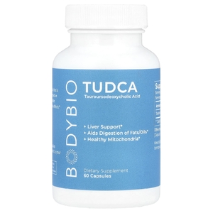 BodyBio, TUDCA, 60 капсул (250 мг на капсулу)