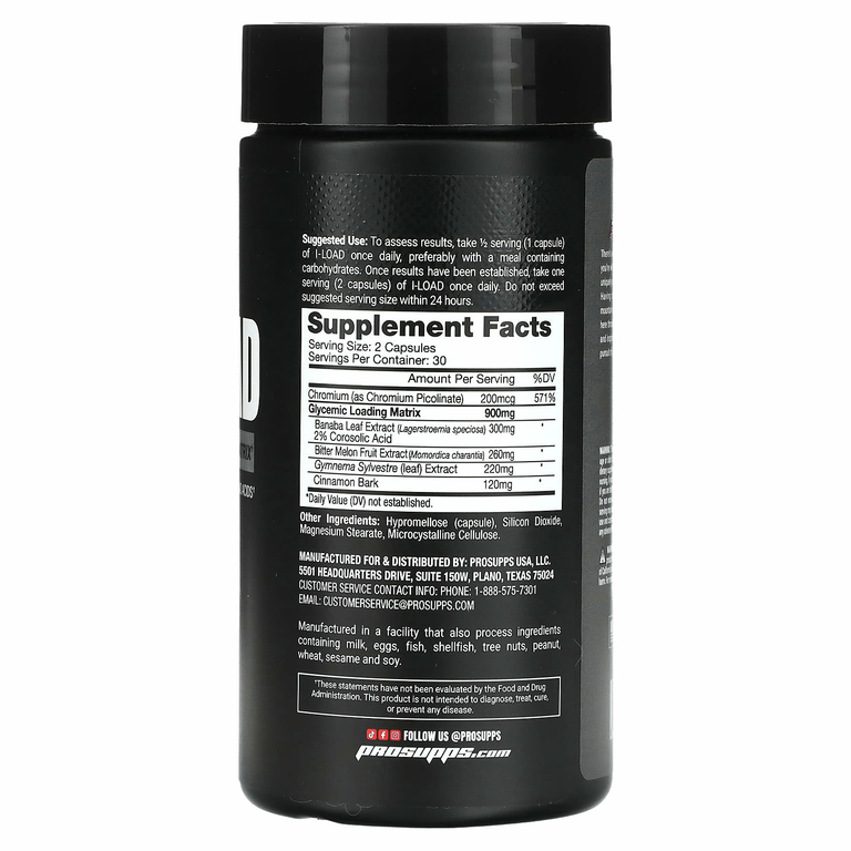ProSupps, I-Load, гликемическая матрица загрузки, 60 капсул (Товар снят с продажи) 