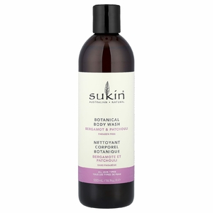Sukin, растительный гель для душа, для всех типов кожи, бергамот и пачули, 500 мл (16,9 унции)