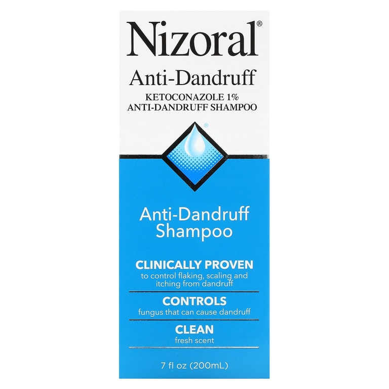 Nizoral, Шампунь против перхоти, Clean Fresh, 200 мл (7 жидк. унц.)