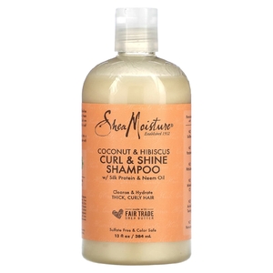 SheaMoisture, Curl & Shine, шампунь, кокос и гибискус, 384 мл (13 жидк. унц.)