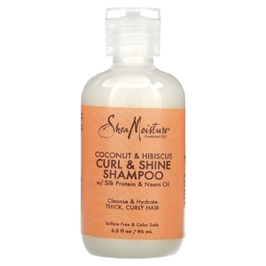 SheaMoisture, Curl & Shine Shampoo, для густых вьющихся волос, кокос и гибискус, 95 мл (3,2 жидк. унц.)