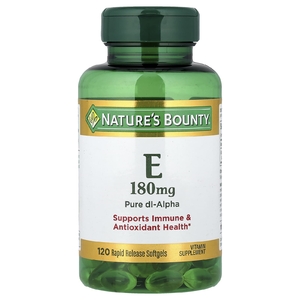 Nature's Bounty, Витамин E, 180 мг, 120 мягких таблеток