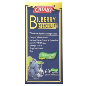 CATALO, Bilberry Eye Formula, 60 вегетарианских капсул
