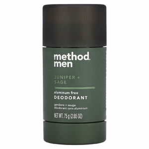 Method, Для мужчин, дезодорант, без алюминия, можжевельник и шалфей, 75 г (2,65 унции)