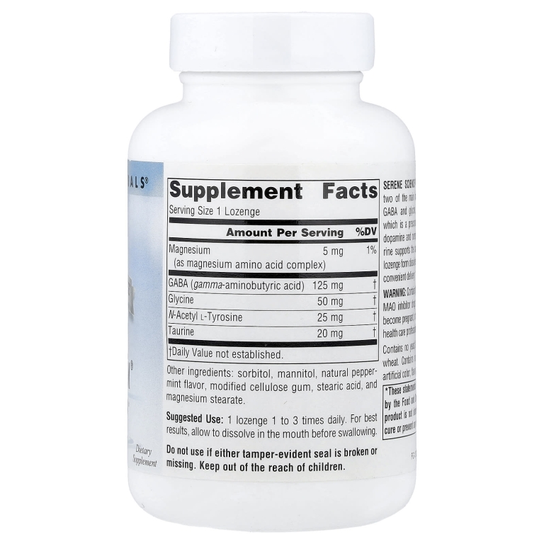 Source Naturals, гамма-аминомасляная кислота Serene Science®, 120 пастилок