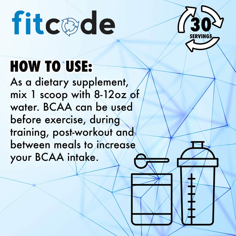 fitcode, BCAA, голубая малина, 240 г (8,5 унции)