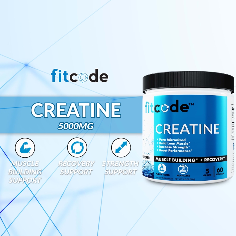 fitcode, Креатин, без добавок, 300 г (10,6 унции)