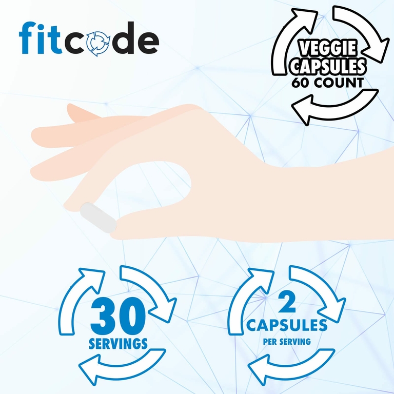fitcode, цитрат магния, 60 вегетарианских капсул (200 мг в 1 капсуле)