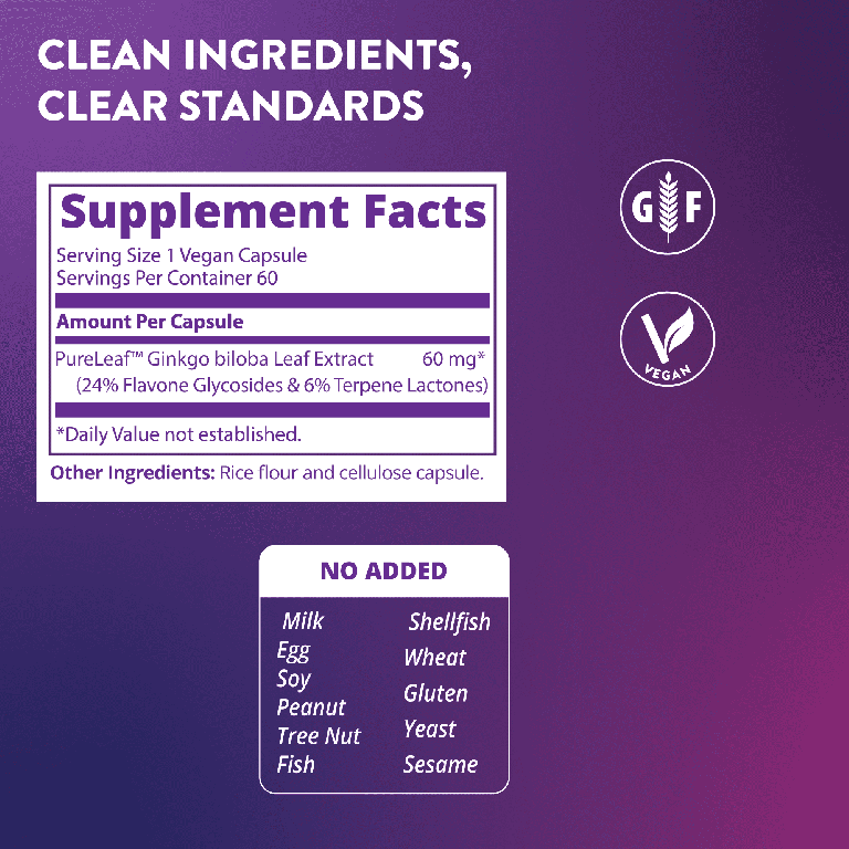 MRM Nutrition, Гинкго B, 60 мг, 60 веганских капсул (Товар снят с продажи) 