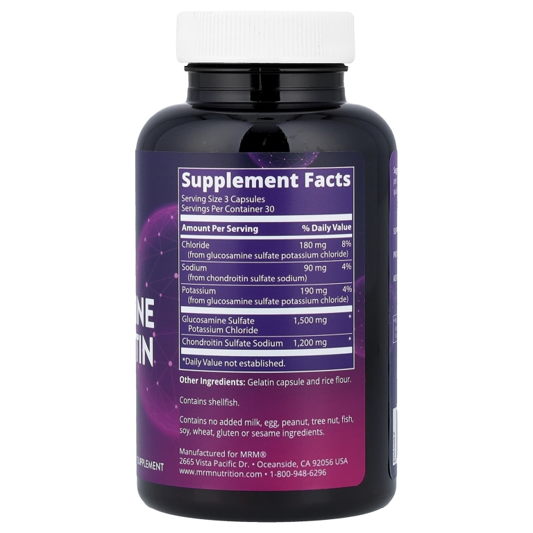 MRM Nutrition, Глюкозамин хондроитин, 90 капсул