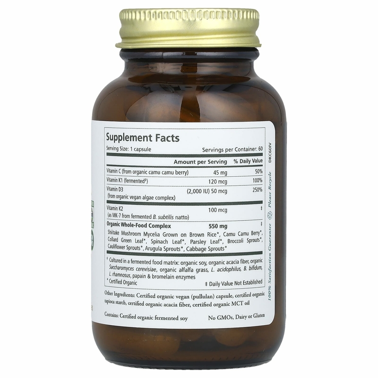 Pure Synergy, D3 + K2 Complex ™, 60 капсул