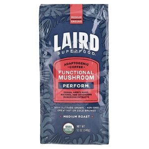 Laird Superfood, грибной кофе, молотый, средней обжарки, 340 г (12 унций)