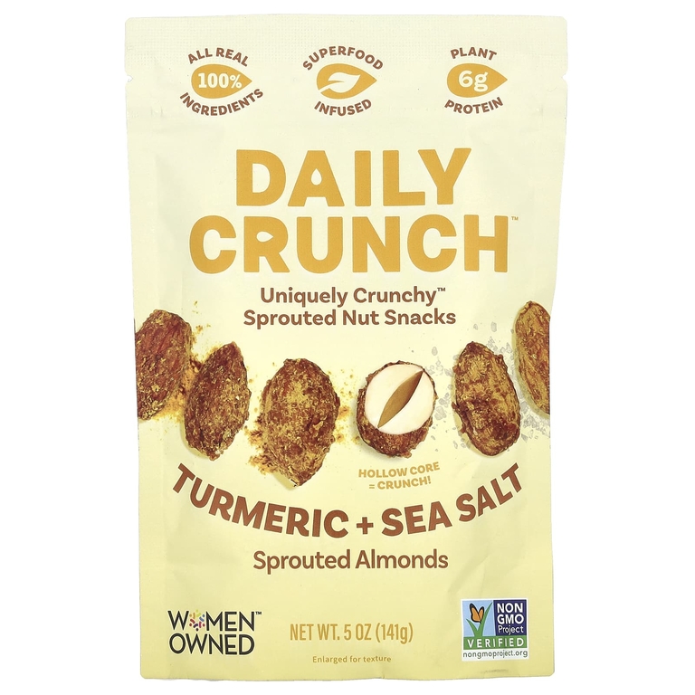 Daily Crunch, Проросший миндаль, Golden Goodness, 141 г (5 унций)