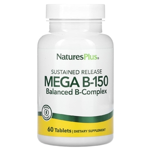 NaturesPlus, Mega B-150 с замедленным высвобождением, 60 таблеток