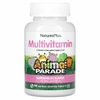 NaturesPlus, Animal Parade, жевательные мультивитамины для детей, со вкусом арбуза, 90 таблеток в форме животных