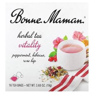 Bonne Maman, Herbal Tea, Vitality, без кофеина, 16 чайных пакетиков, 19 г (0,68 унции) (Товар снят с продажи) 