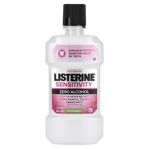 Listerine, Ополаскиватель для полости рта, для чувствительности, без спирта, свежая мята, 1,05 пункта (500 мл) (Товар снят с продажи) 