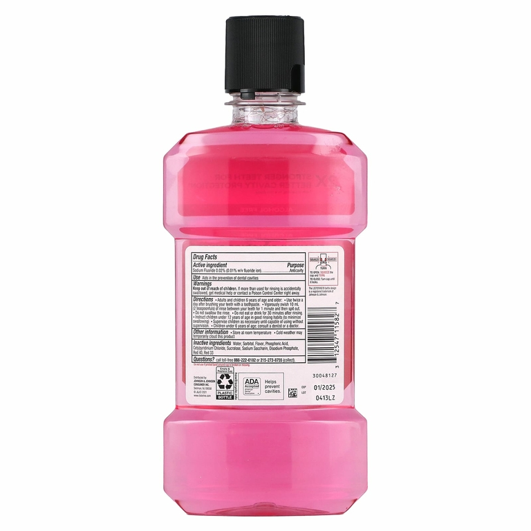 Listerine, Smart Rinse, без спирта, розовый лимонад, 500 мл (16,9 жидк. унц.) (Товар снят с продажи) 
