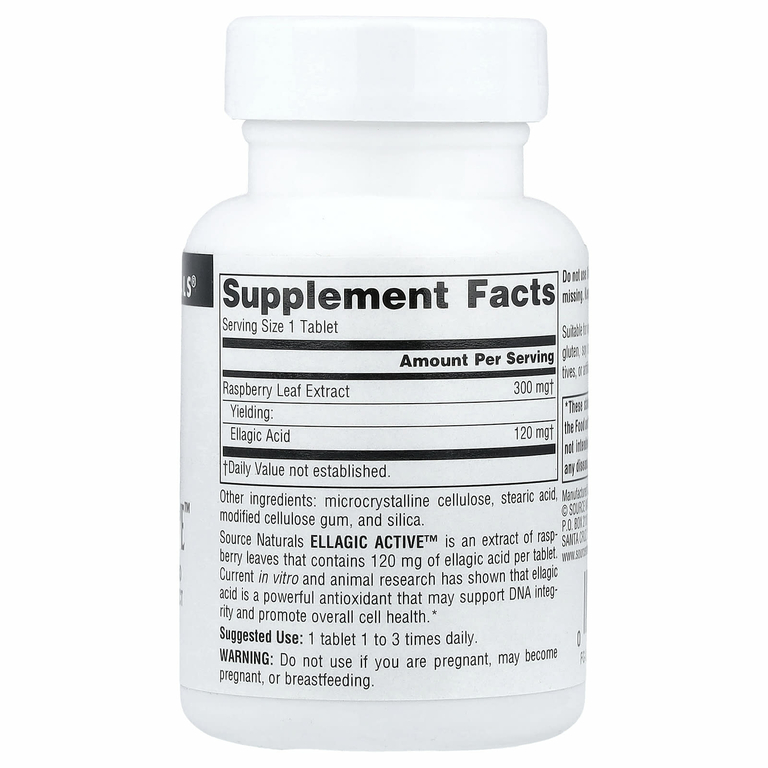 Source Naturals, Ellagic Active ™, 60 таблеток