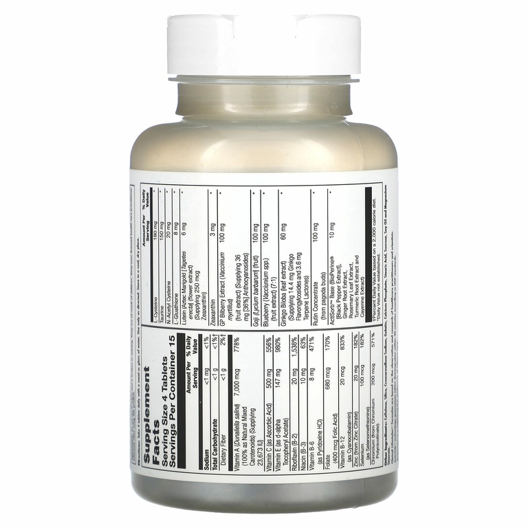 KAL, Eye Formula Plus, поддержка здоровья глаз, 60 таблеток