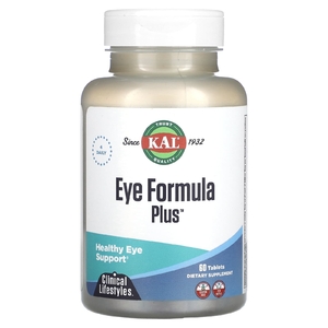 KAL, Eye Formula Plus, поддержка здоровья глаз, 60 таблеток