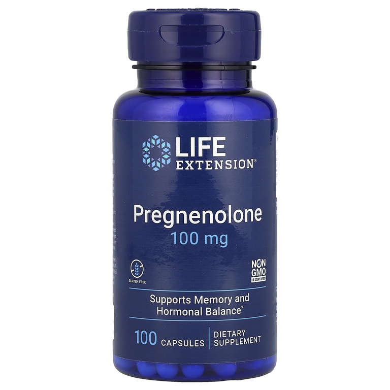 Life Extension, прегненолон, 100 мг, 100 капсул