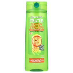 Garnier, Grow Strong, + биотин C, шампунь для густоты волос, для тонких волос, 370 мл (12,5 жидк. унц.) (Товар снят с продажи) 