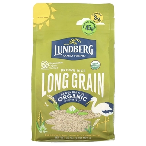 Lundberg, Органический коричневый рис, длиннозерный, 907 г (32 унции)