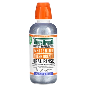 TheraBreath, Whitening Fresh Breath, ополаскиватель для полости рта, ослепительная мята, 473 мл (16 жидк. унц.)