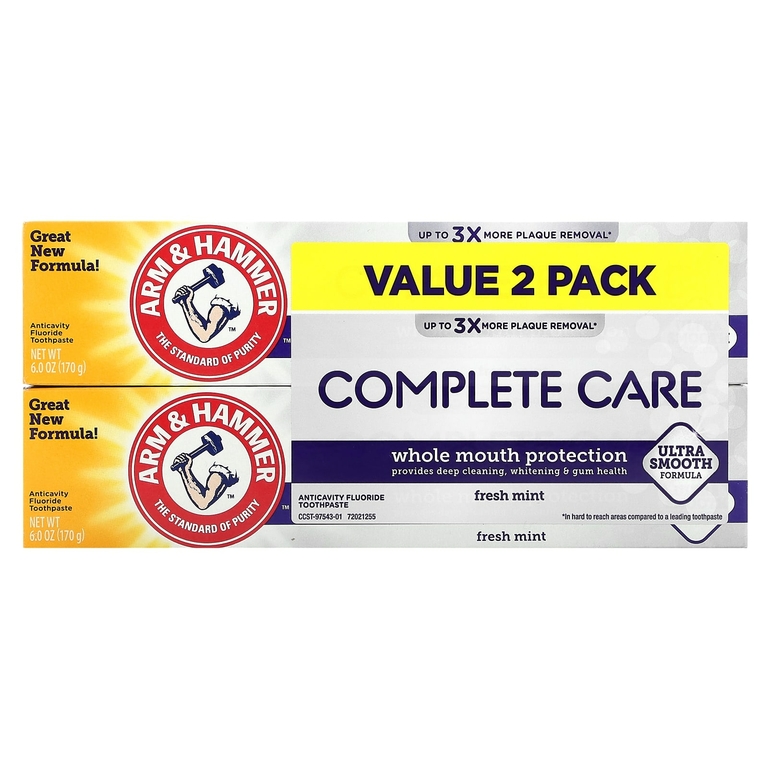 Arm & Hammer, Complete Care, зубная паста с фтором против кариеса, свежая мята, 170 г (6 унций) (Товар снят с продажи) 