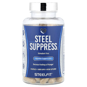 SteelFit, Steel Suppress™, добавка для подавления аппетита, 90 капсул (Товар снят с продажи) 