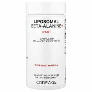Codeage, Liposomal Beta-Alanine +, Centurion, CarnoSyn, улучшенное усвоение, 180 капсул (533 мг на капсулу)