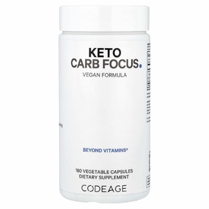 Codeage, Keto Carb Focus, 180 растительных капсул
