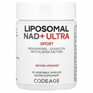 Codeage, Sport, Liposomal NAD+ ULTRA, липосомальный НАД, 90 растительных капсул