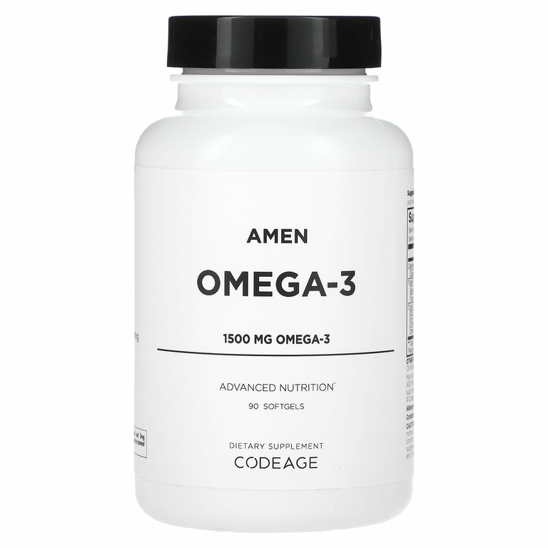 Codeage, Amen, омега-3, 1500 мг, 90 капсул (1500 мг в 1 капсуле)