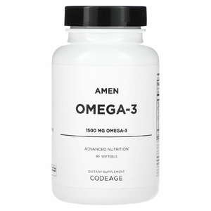Codeage, Amen, омега-3, 1500 мг, 90 капсул (1500 мг в 1 капсуле)