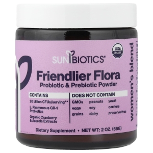 Sunbiotics, Friendly Flora, смесь для женщин, пробиотики и пребиотики в порошке, 56 г (2 унции) (Товар снят с продажи) 